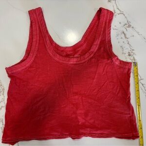 Pilcro Anthropologie Women's Vibrant Red Tank Top